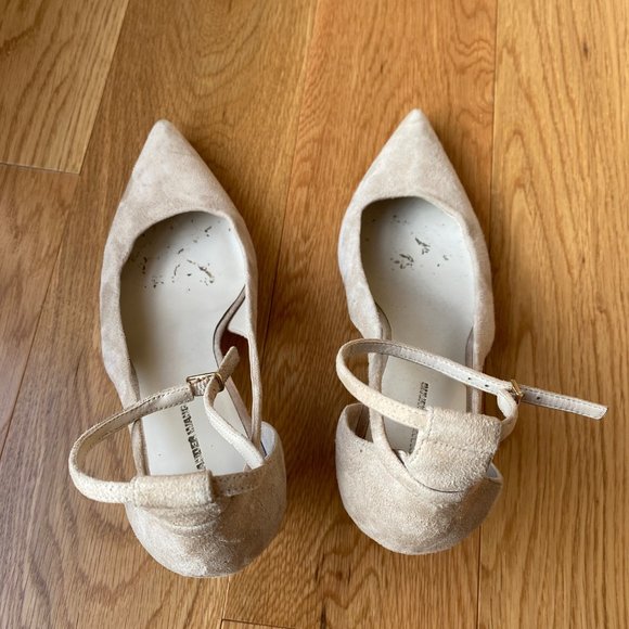 Alexander Wang 38 1/2 Strappy Suede Heels - Picture 2 of 6